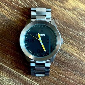 Men Nixon Silver Watch